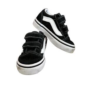 Vans Old Skool V Toddler Sneakers Black Size 4 Casual Shoes